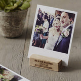 Personalised Wedding Gift Wooden Photo Block