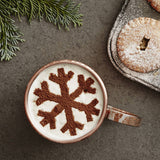 Christmas Snowflake Hot Chocolate Stencil