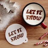 Personalised Christmas Motto Hot Chocolate Stencil