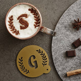 Personalised Christmas Wreath Hot Chocolate Stencil