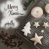 Personalised Christmas Baking Stencil