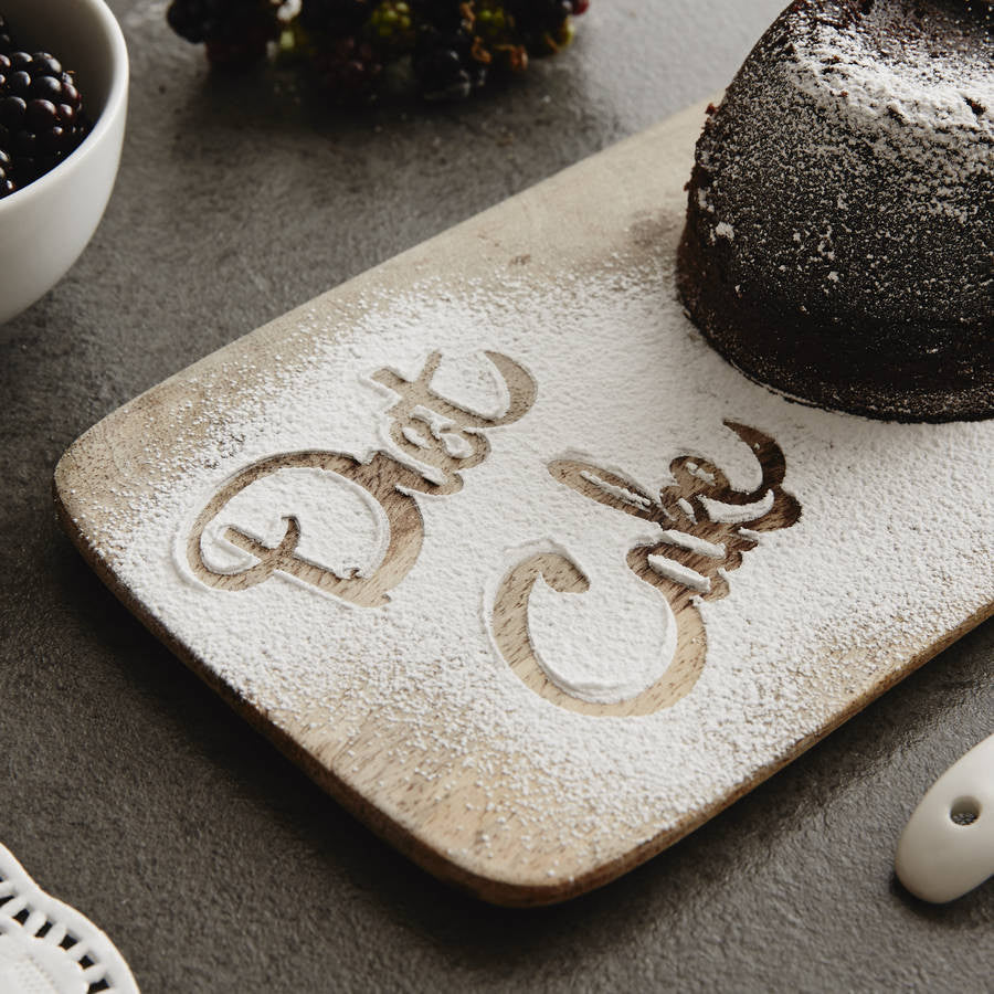 Personalised Diet Cake Baking Stencil