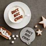Personalised Diet Hot Choc Drinks Stencil