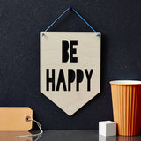 Personalised 'Be Brave' Hanging Wooden Flag