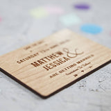 Arrow Wooden Save The Date