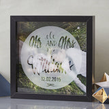 Personalised Wedding Etched Framed Print