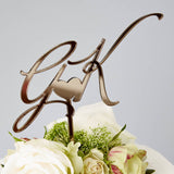 Elegant Personalised 'Initials' Wedding Cake Topper