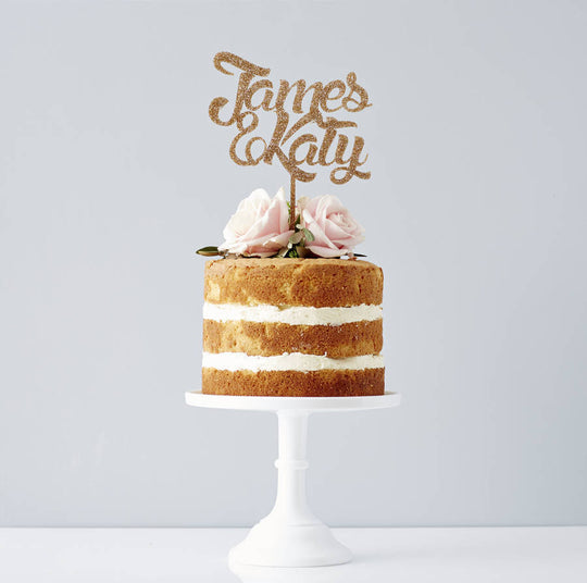 Personalised Couples Wedding Cake Topper