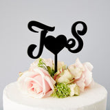 Personalised Monogram Wedding Cake Topper