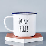 Enamel Personalised Dunk Here Mug