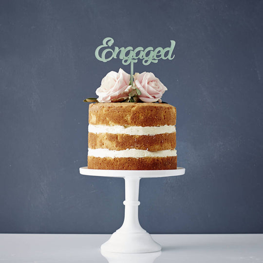 Engaged Cake Topper