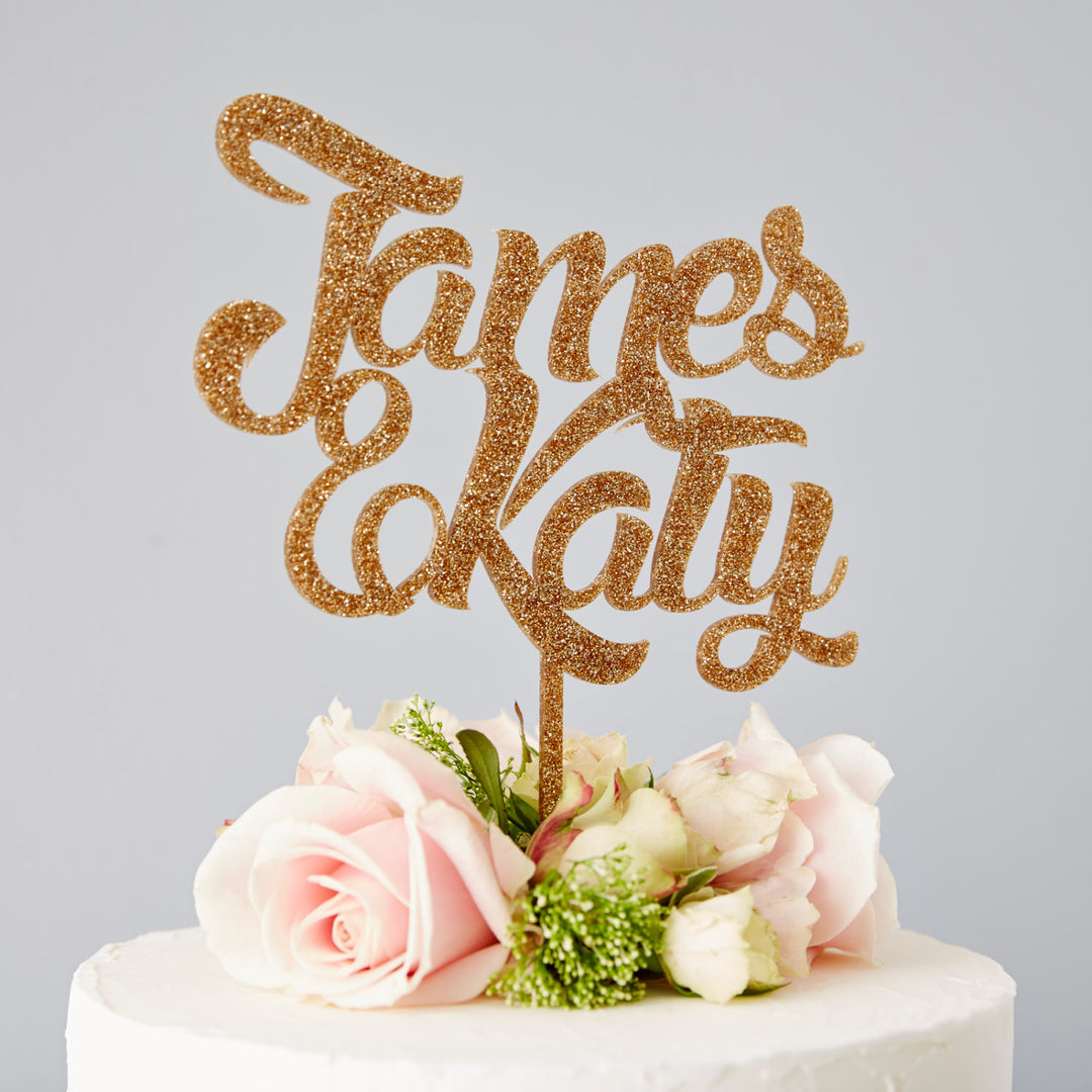 Personalised Couples Wedding Cake Topper