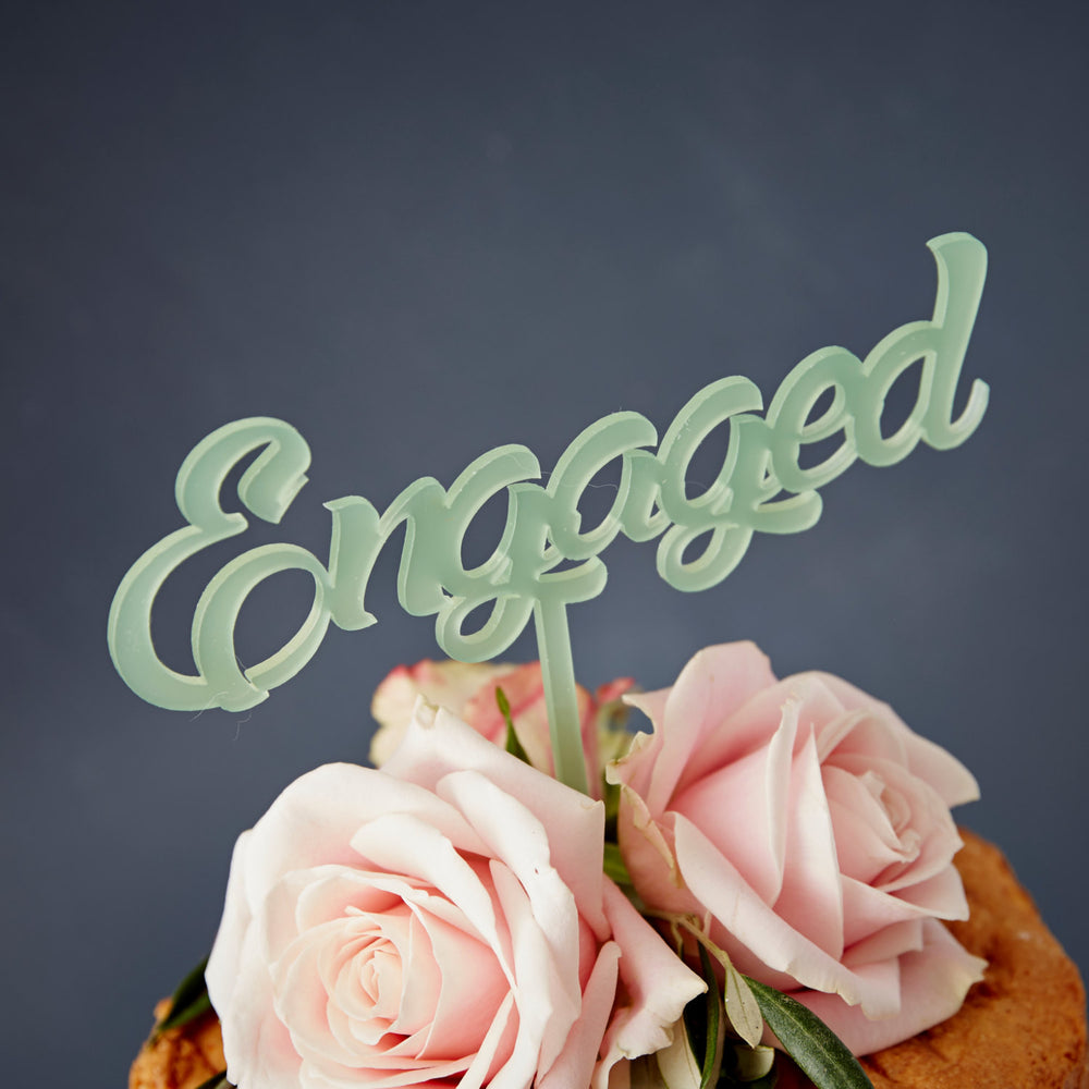 Engaged Cake Topper