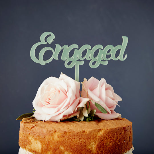 Engaged Cake Topper