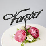 Elegant 'Forever' Wedding Cake Topper