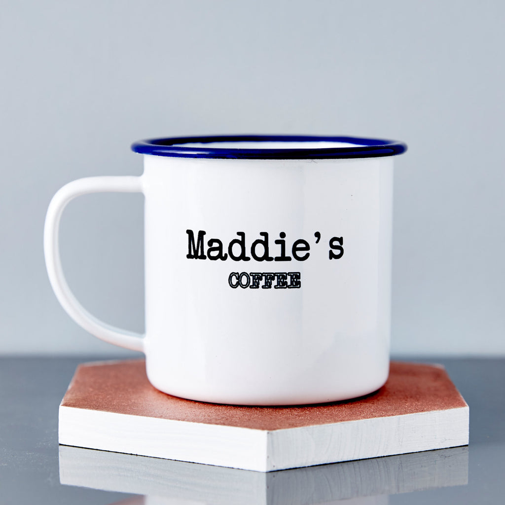 Enamel Personalised Name Mug