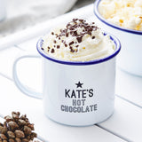 Hot Chocolate Personalised Enamel Mug
