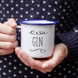 Gin Personalised Enamel Mug