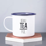 Beau Tea Ful Enamel Mug