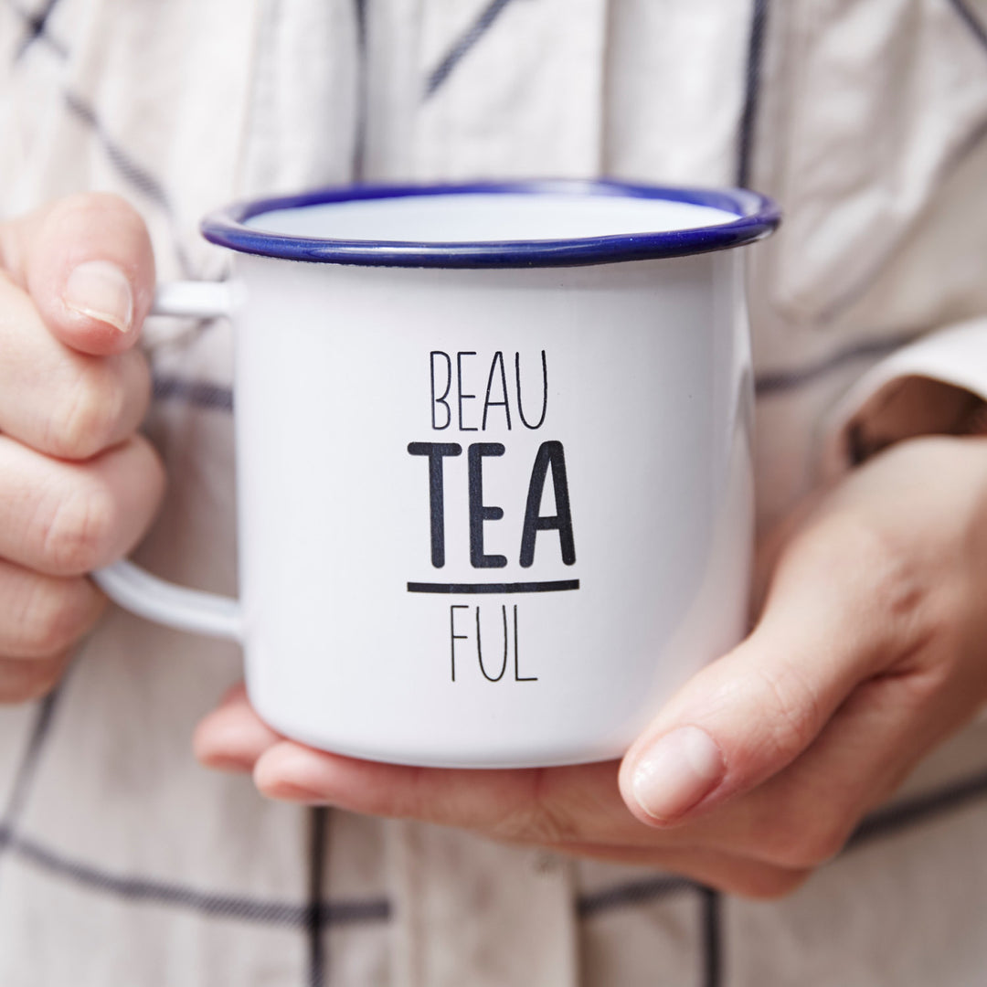 Beau Tea Ful Enamel Mug