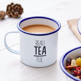 Beau Tea Ful Enamel Mug