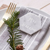 Marble Mr And Mrs Personalised Place Setting