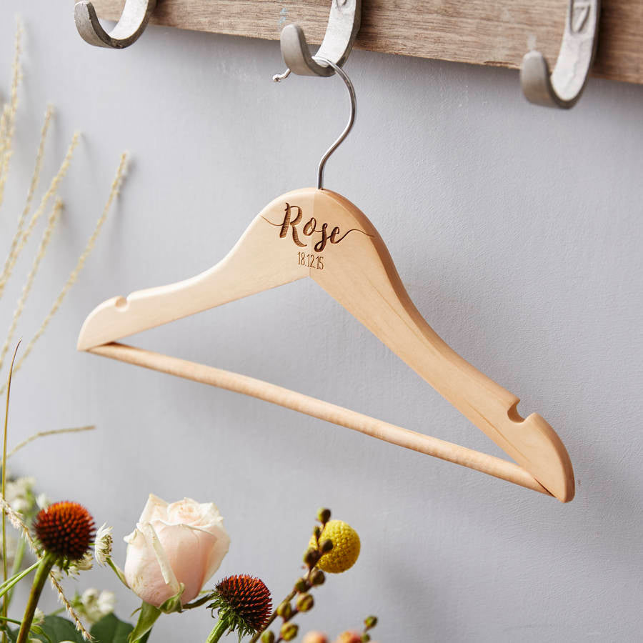 Personalised New Baby Hanger Sophia Victoria Joy