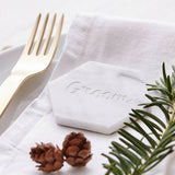 Marble Personalised Wedding Place Setting