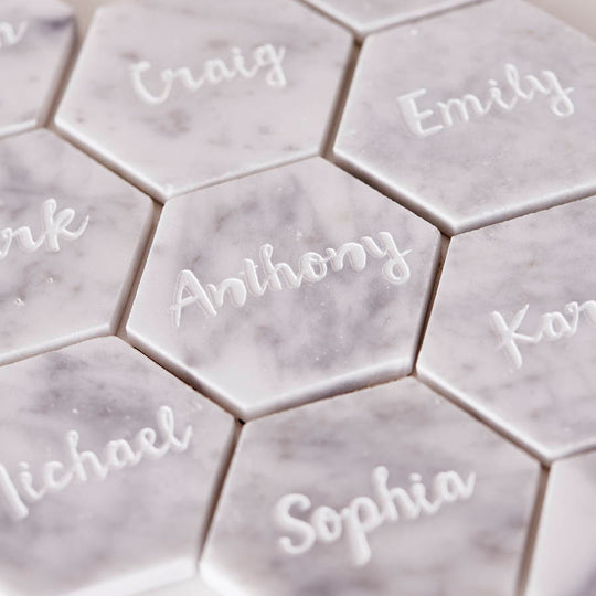 Marble Custom Design Personalised Place Setting