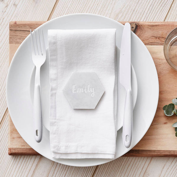 Marble Personalised Place Setting