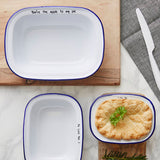 Personalised Message Enamel Pie Dish