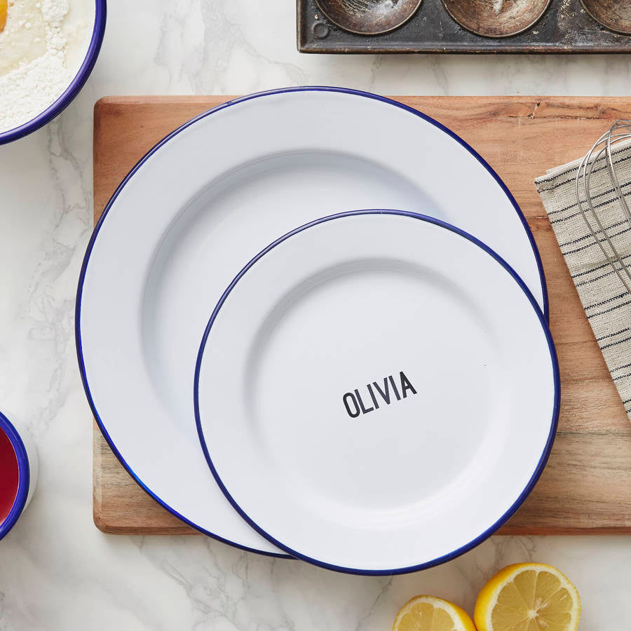 Personalised Enamel Plate