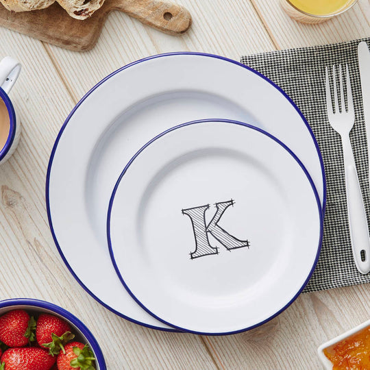 Personalised Monogram Enamel Plate