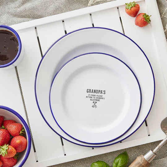 Grandpa's Personalised Enamel Plate