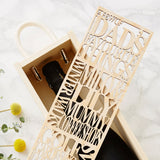 Personalised Fathers Day Wooden Bottle Box