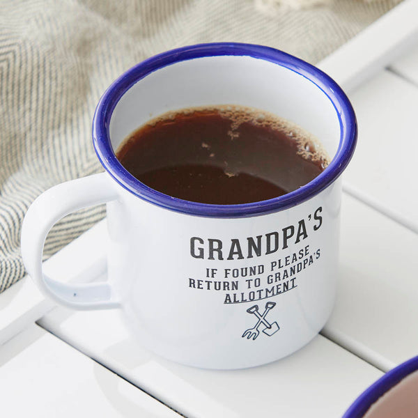 Grandpa's Personalised Enamel Mug