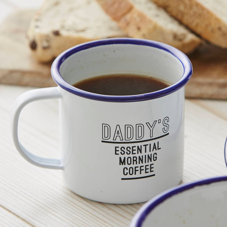 Enamel Personalised Mug For Him