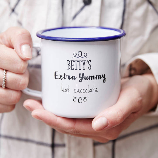 Personalised Enamel Mug For Her