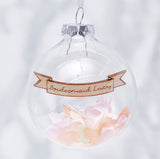 Personalised Bridesmaid Confetti Bauble