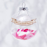 Personalised Bridesmaid Confetti Bauble