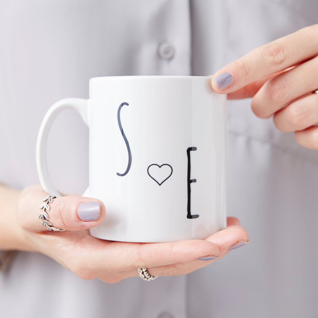 Personalised Couples Initial Mug