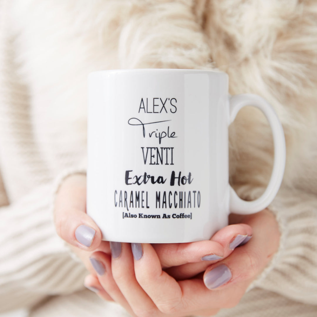 Personalised Drink Order Mug