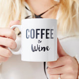 Coffee Or Wine Personalised Mug