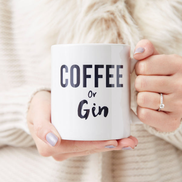 Coffee Or Gin Personalised Mug