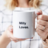 Personalised 'Loves' Mug