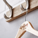 Wooden Personalised Best Man Hanger