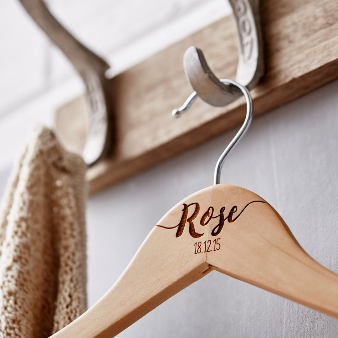 Personalised New Baby Hanger