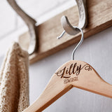 Wooden Personalised Flower Girl Hanger