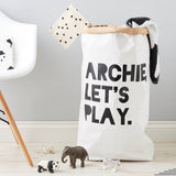 Personalised Let's Play Children's Storage Sack