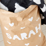 Personalised Little Hearts Children's Toy Sack